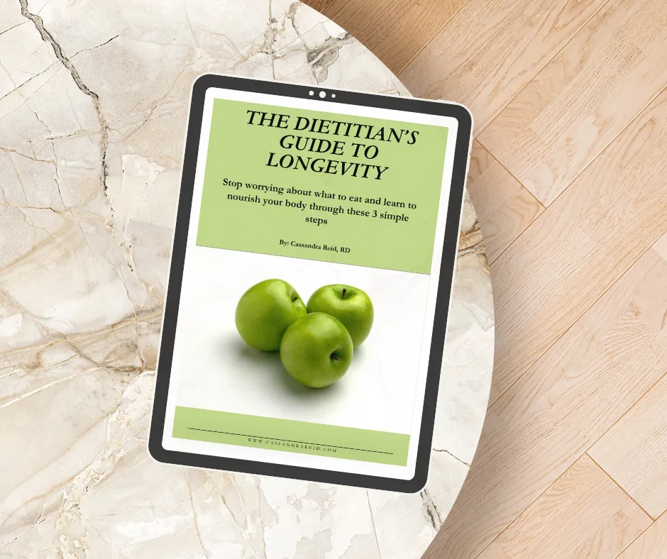 dietitian guide to longevity